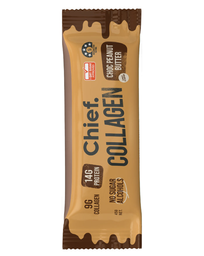 Chief Nutrition Collagen Bar Choc Peanut Butter 45g