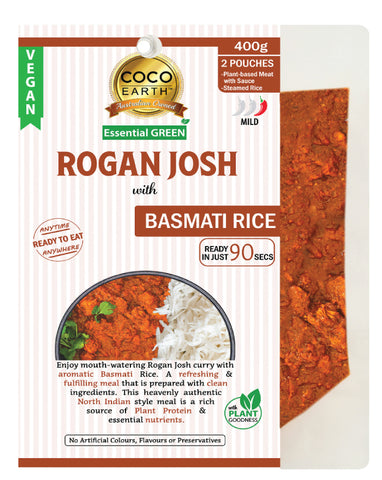 Coco Earth Vegetarian Rogan Josh With Basmati Rice 400g