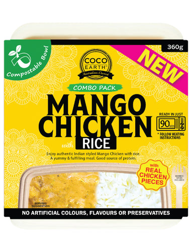Coco Earth Mango Chicken Curry With Rice 360g