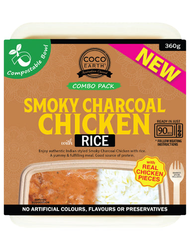Coco Earth Smoky Butter Chicken With Rice 360g
