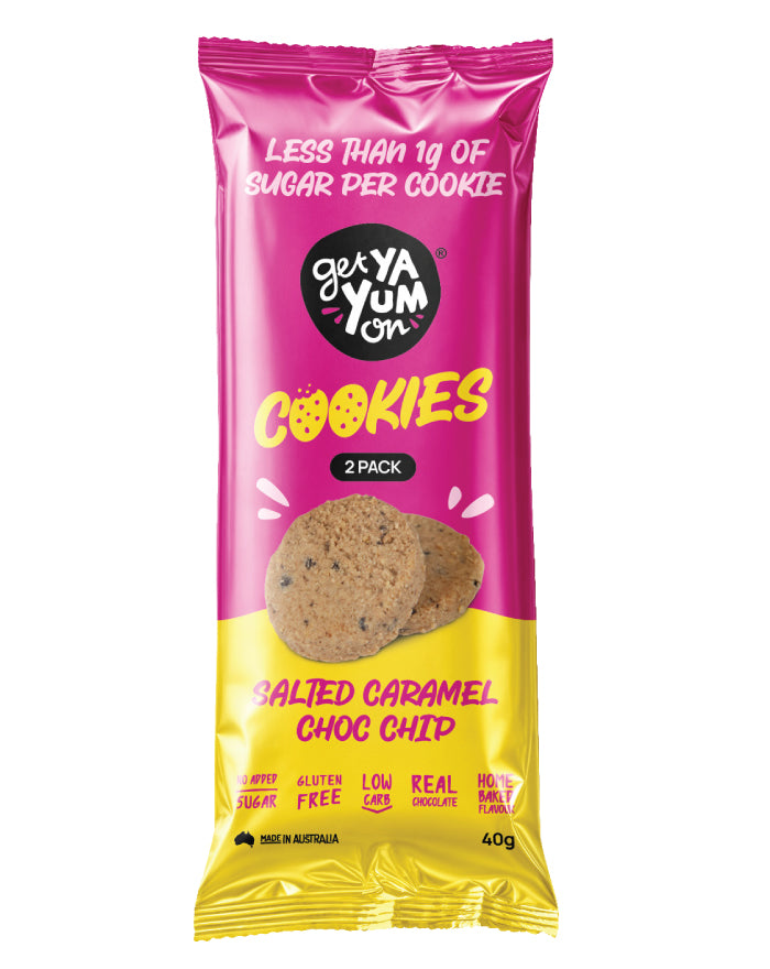 Get Ya Yum On Single Serve Salted Caramel Choc Chip 40g