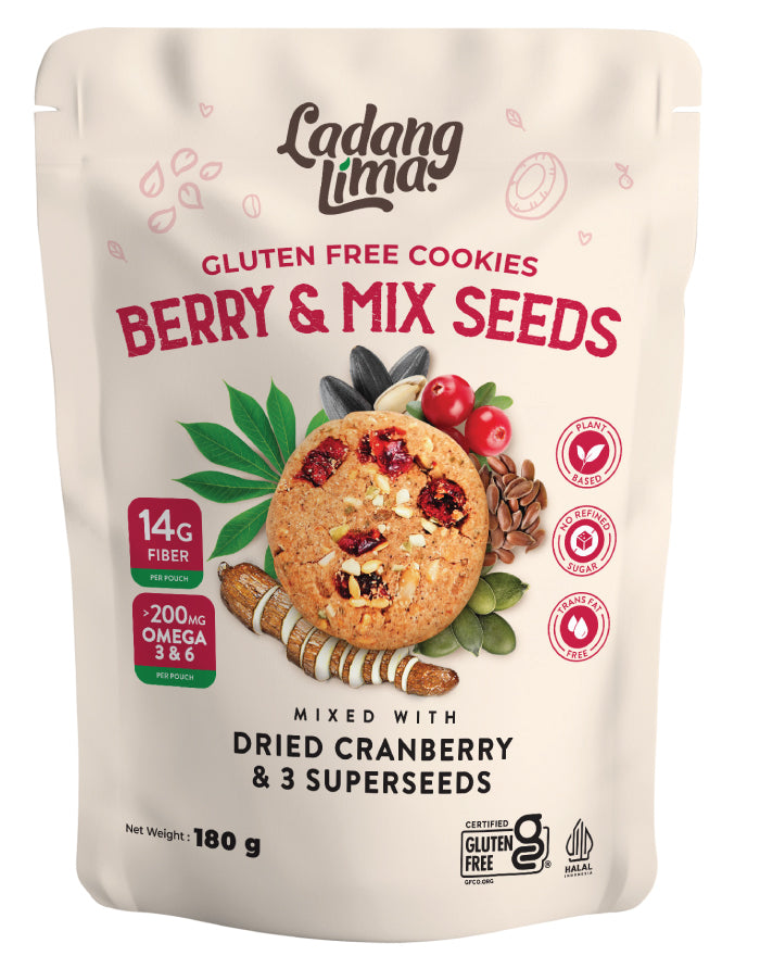 Ladang Lima Berry & Mix Seed Cookies 180g