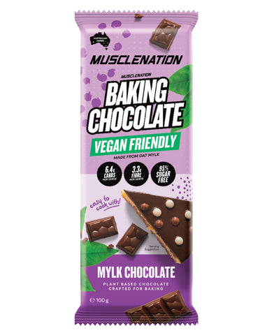 Muscle Nation Vegan Baking Chocolate Block 100g