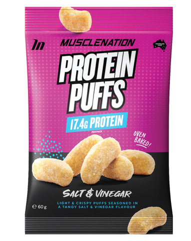 Muscle Nation Protein Puffs Salt & Vinegar 60g