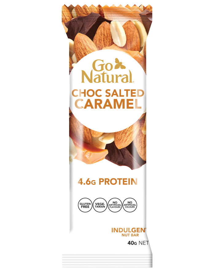 Go Natural Snack Bars Chocolate Salted Caramel 40g OCTOBER 2025 expiry CLEARANCE NO RETURN 40% DISCOUNT