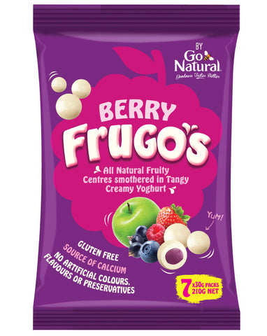 Go Natural Berry Frugo's Multi Pack 210g
