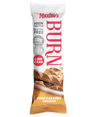 Maxine's Burn Bar Caramel Crunch 12 x 40g - Fresh Food Enterprises