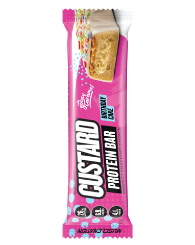 Muscle Nation Protein Custard Bar Birthday Cake 60g