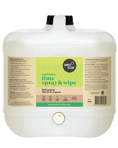 SimplyClean Lime Spray & Wipe 15 ltr