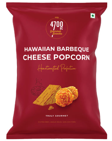 4700BC Hawaiian Barbeque Cheese Gourmet Popcorn 75g gluten free snack pack