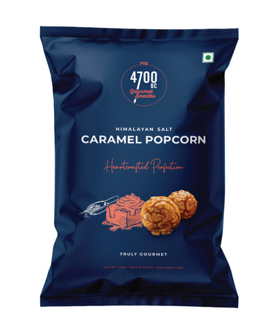 4700BC Himalayan Salt Caramel Gourmet Popcorn 60g gluten free snack pack