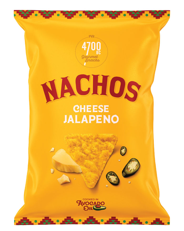4700BC Nachos Cheese Jalapeno 60g wholesale avocado oil corn snack