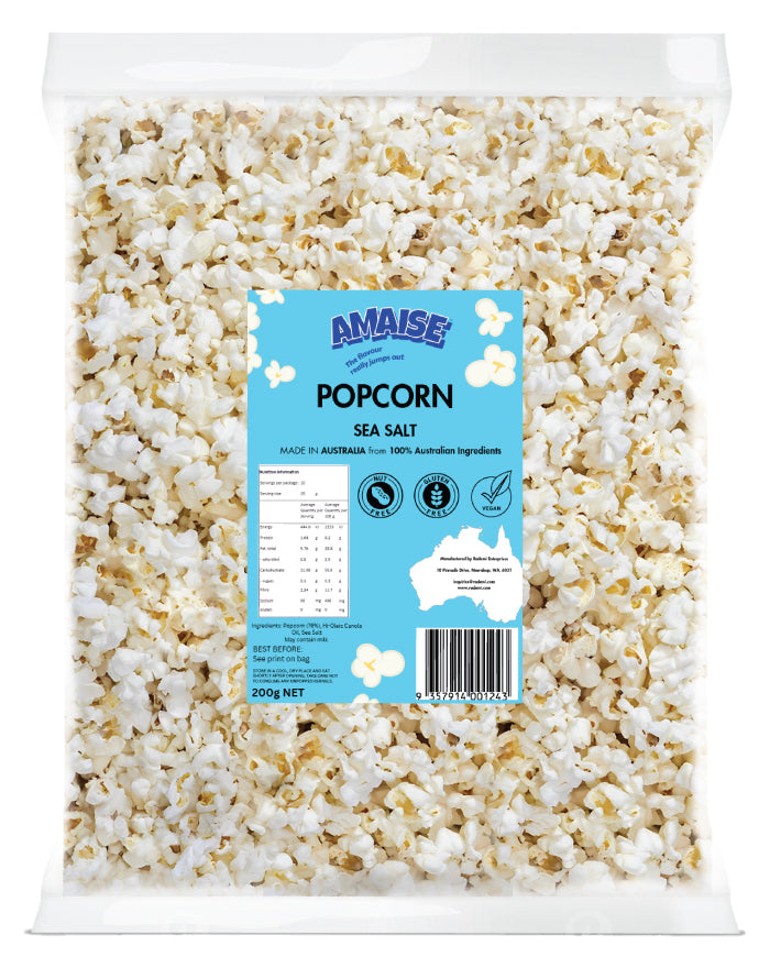 Amaise Popcorn Bulk Bag Sea Salt 200g