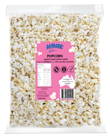 Amaise Popcorn Bulk Bag Slightly Sweet Lightly Salted 300g