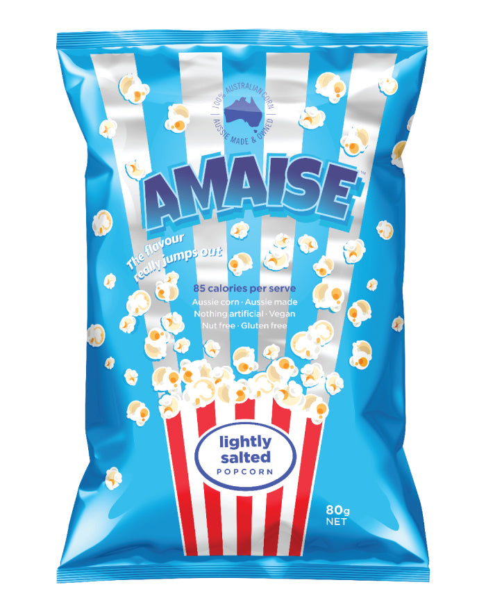 Amaise Popcorn Lightly Salted 80g