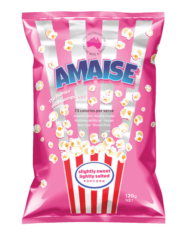 Amaise Popcorn Slightly Sweet Lightly Salted 120g