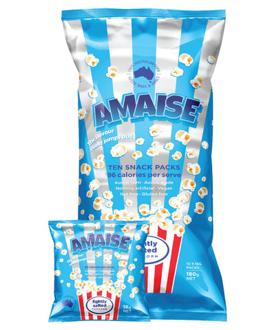 Amaise Popcorn Multipack Lightly Salted 180g