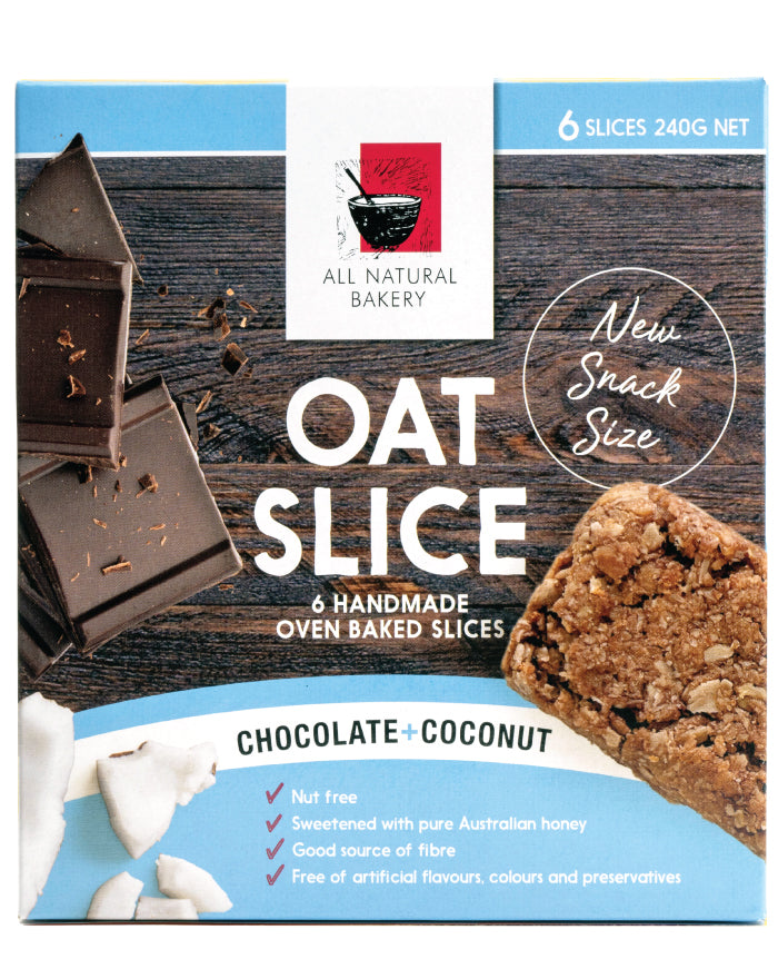 All Natural Bakery Multipack Oat Slice Chocolate & Coconut 240g