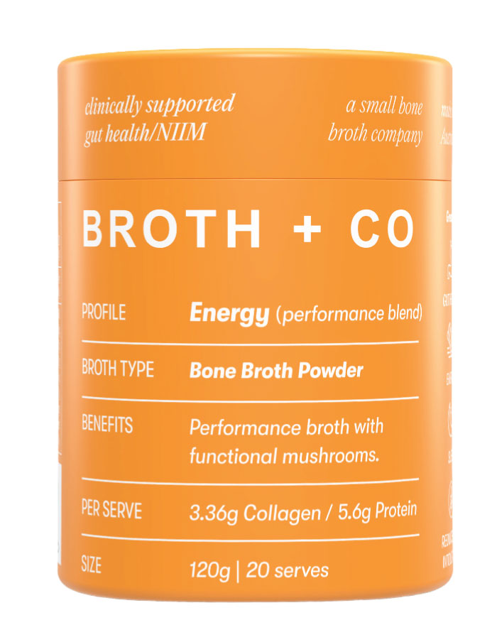 Broth + Co Bone Broth Powder Energy 120g