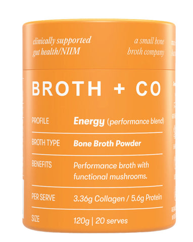 Broth + Co Bone Broth Powder Energy 120g