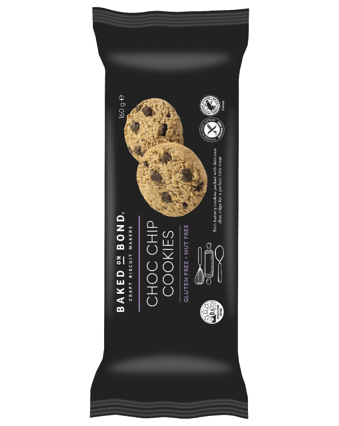 Baked on Bond Cookies Choc Chip 160g