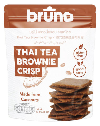 Bruno Gluten Free Brownie Crisps Thai Tea 60g