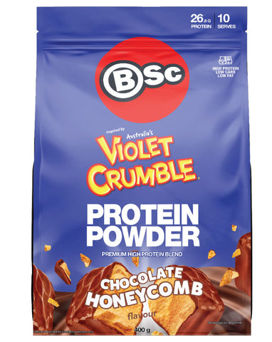 BSC Violet Crumble Protein Powder Chocolate Honeycomb 400g