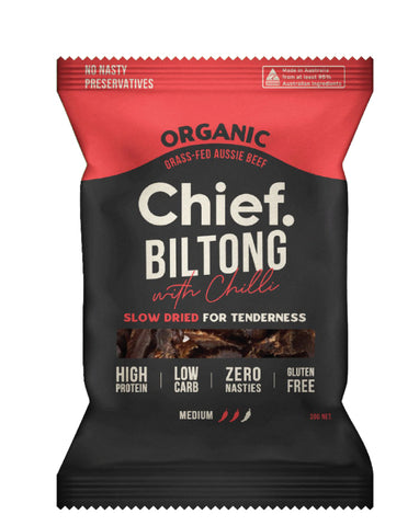 Chief Nutrition Beef and Chilli Biltong 30g