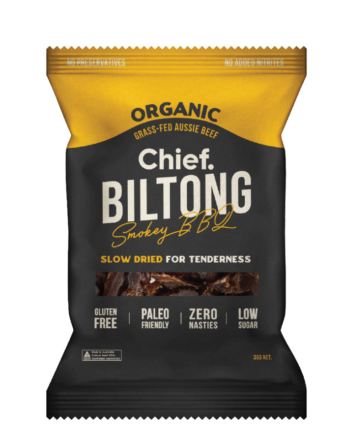 Chief Nutrition Smokey BBQ Biltong 30g