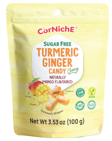 Corniche Sugar Free Ginger Turmeric Candy Mango 100g