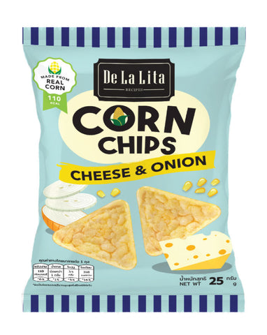 De La Lita Corn Chips Cheese & Onion 25g