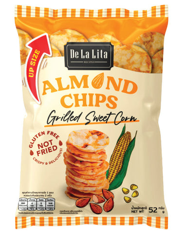 De La Lita Almond Chips Grilled Sweet Corn 52g