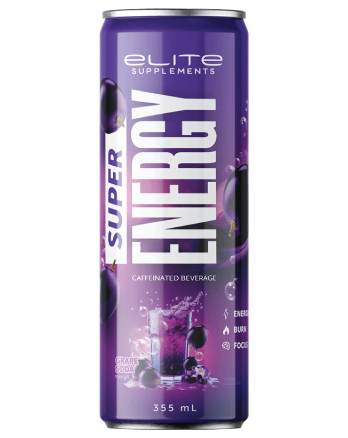 Elite Super Energy Grape Soda 355ml