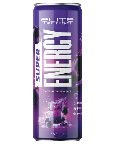 Elite Super Energy Grape Soda 355ml