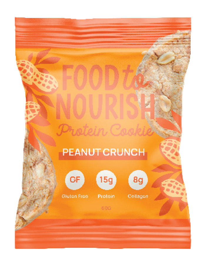 Food to Nourish Collagen Protein Cookie Peanut Crunch 60g