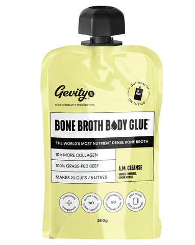 Gevity Rx Bone Broth Body Glue Go A.M. Cleanse 390g