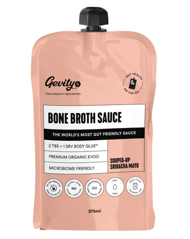 Gevity Rx Bone Broth Sauce Go Pack Souped-Up Sriracha Mayo 375ml