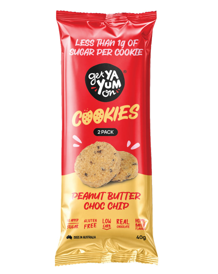 Get Ya Yum On Single Serve Peanut Butter Choc Chip 40g