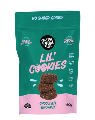 Get Ya Yum On Lil' Cookies Chocolate Brownie 60g