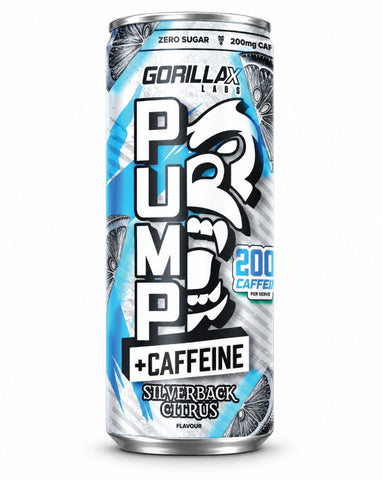 Gorilla X Labs Pump + Caffeine RTD Silverback Citrus 355ml wholesale pre-workout drink