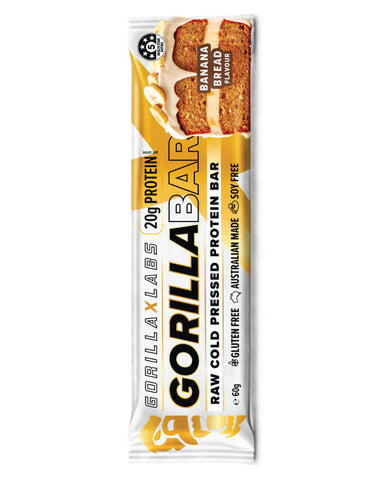 Gorilla X Labs Protein Bar Banana Bread 60g wholesale protein snack for Australian retailers