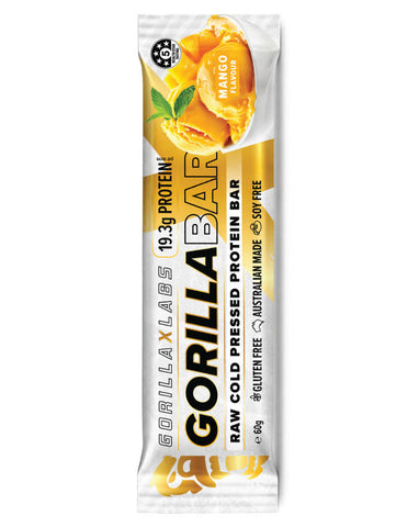 Gorilla X Labs Protein Bar Mango 60g wholesale protein snack for Australian retailers
