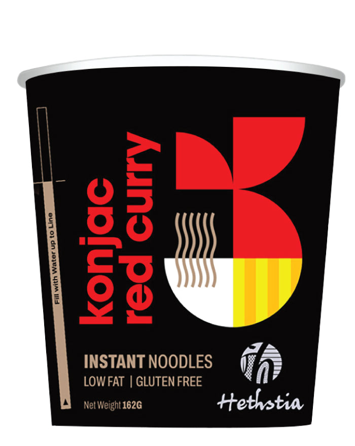 Hethstia Konjac Cup Noodles - Red Curry  160g