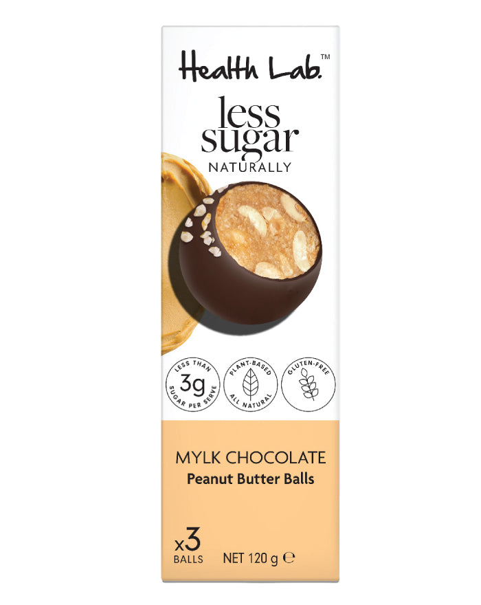 Health Lab Less Sugar Multipack Peanut Butter Balls 120g