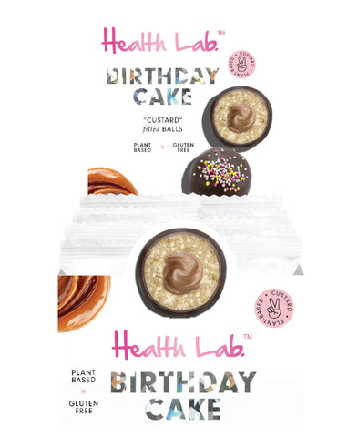 Health Lab Balls Custard Birthday Cake 40g