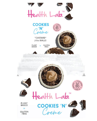 Health Lab Balls Custard Cookies N Crème 40g