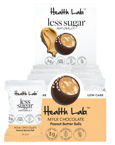 Health Lab Less Sugar Chewy Peanut Butter Balls 40g