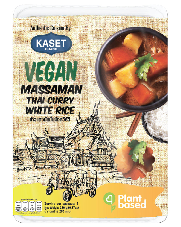 Kaset Ready to Eat Meal Massaman Curry with Rice 280g