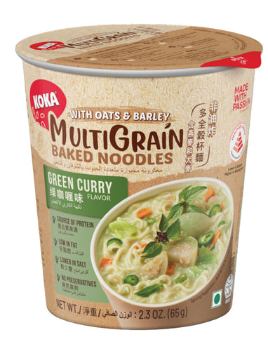 KOKA Baked Multigrain Cup Noodles - Green Curry 65g