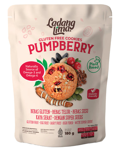 Ladang Lima Pumpberry Cranberry & Seed Mix Cookies 180g